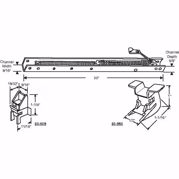 30in Window Channel Balance